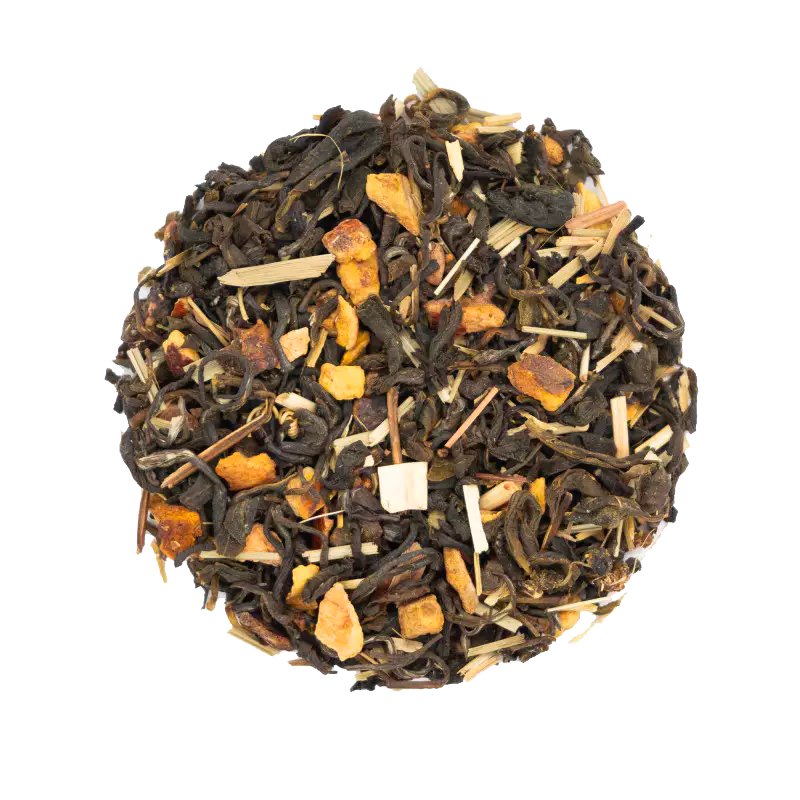 Thé vert aromatisé passion, grenade et cardamome